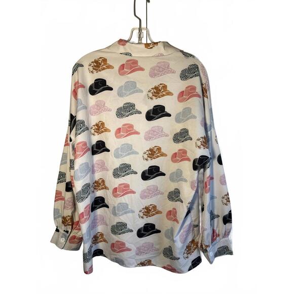 Not My First Rodeo Womens Size Small Button Down Light Weight Nashville Cowboy - Picture 2 of 6